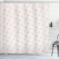 thumbnail image 1 of Ambesonne Flower Shower Curtain, Hatched Pastel Tone Roses, 69"Wx75"L, Multicolor, 1 of 5