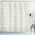 thumbnail image 1 of Ambesonne Flower Shower Curtain, Mosaic Tiles, 69"Wx70"L, White, 1 of 5
