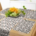 thumbnail image 1 of Ambesonne Flower Table Runner & Placemats, Floral Pastel Soft, Placemat 4 pcs + Runner 14"x72", Pale Pink White Black, 1 of 2