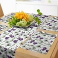 thumbnail image 1 of Ambesonne Flower Table Runner & Placemats, Wild Orchid Bloom, Placemat 4 pcs + Runner 16"x90", Purple White, 1 of 2