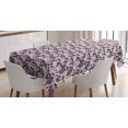 thumbnail image 1 of Ambesonne Flower Tablecloth Rectangular Table Cover, Abstract Forget Me Not, 60"x84", Pale Pink Black Taupe, 1 of 4