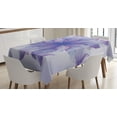 thumbnail image 1 of Ambesonne Flower Tablecloth Rectangular Table Cover, Blossoming Petals Layout, 60"x84", Purple Dark Purple, 1 of 3