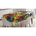 thumbnail image 1 of Ambesonne Flower Tablecloth Rectangular Table Cover, Daisies Dots Best Wish, 60"x84", Multicolor, 1 of 4