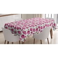 thumbnail image 1 of Ambesonne Flower Tablecloth Rectangular Table Cover, Delicate Spring Floral Art, 60"x90", Dried Rose Fern Green, 1 of 4