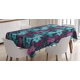 thumbnail image 1 of Ambesonne Flower Tablecloth Rectangular Table Cover, Fantasy Garden Blossoms, 60"x84", Multicolor, 1 of 3