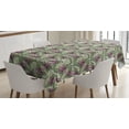 thumbnail image 1 of Ambesonne Flower Tablecloth Rectangular Table Cover, Flowers and Leaves Pattern, 60"x84", Multicolor, 1 of 4