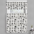 thumbnail image 1 of Ambesonne Flower Valance & Curtain, Abstract Outline Petals Art, 55"x45", Ivory and Charcoal Grey, 1 of 7
