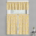 thumbnail image 1 of Ambesonne Flower Valance & Curtain, Yellow Roses Blooming, 55"x24", Yellow Blush, 1 of 6