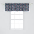 thumbnail image 1 of Ambesonne Flower Window Valance, Abstract Chaotic Pattern with Floral Fantasy Vertical Bouquet Art Image, Curtain Valance for Kitchen Bedroom Decor with Rod Pocket, 54" X 18", Slate Blue Multicolor, 1 of 2