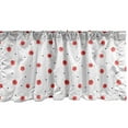 thumbnail image 1 of Ambesonne Flower Window Valance, Calico Style Bloom, 54" X 18", Dark Coral White, 1 of 2
