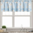 thumbnail image 1 of Ambesonne Flower Window Valance, Cartoon Water Lily, 54" X 18", Pale Azure Blue Pearl, 1 of 2
