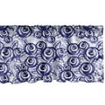 thumbnail image 1 of Ambesonne Flower Window Valance, Classic Feminine Rose, 42" x 18", Violet Blue, 1 of 3