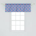 thumbnail image 1 of Ambesonne Flower Window Valance, Exotic Hibiscus Feminine Spring Petals Repetition, Curtain Valance for Kitchen Bedroom Decor with Rod Pocket, 54" X 18", Sky Blue Purple, 1 of 2