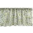 thumbnail image 1 of Ambesonne Flower Window Valance, Flourishing Country Flowers, 54" X 18", Green Yellow and Cream, 1 of 3
