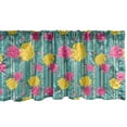 thumbnail image 1 of Ambesonne Flower Window Valance, Retro Roses on Stripes, 42" x 12", Multicolor, 1 of 3