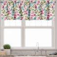 thumbnail image 1 of Ambesonne Flower Window Valance, Shabby Plant Leaves Buds, 54" X 18", Pink and Blue, 1 of 2