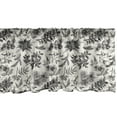 thumbnail image 1 of Ambesonne Flower Window Valance, Sketch Christmas Berries, 54" X 18", Grey Eggshell, 1 of 5