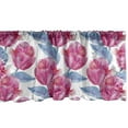 thumbnail image 1 of Ambesonne Flower Window Valance, Watercolor Tulips Scene Boho, 54" X 12", Lavender Hot Pink, 1 of 3