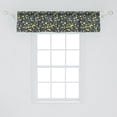 thumbnail image 1 of Ambesonne Flower Window Valance, Wildflowers Botanical Petals and Foliage Leaf Composition, Curtain Valance for Kitchen Bedroom Decor with Rod Pocket, 54" X 12", Blue Grey Sage Green, 1 of 3