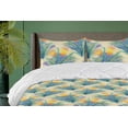 thumbnail image 1 of Ambesonne Flowers Boho Down Alternative Quilt Comforter, Aquarelle Floral Print, Twin XL, Sea Green Mustard Violet, 1 of 1