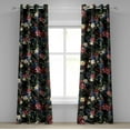 thumbnail image 1 of Ambesonne Flowers Boho Grommet Curtain, Night Forest Artwork, 50"x84", Pale Yellow Reseda Green, 1 of 1