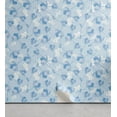 thumbnail image 1 of Ambesonne, Flowers Boho Peel & Stick Wallpaper for Home, Garden Blooming Buds, 13"x36", Pale Azure Blue White, 1 of 5