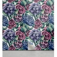 thumbnail image 1 of Ambesonne Flowers Boho Peel & Stick Wallpaper for Home, Garden Scene Rose Art, 13"x100", Lavender Peacock Green, 1 of 5