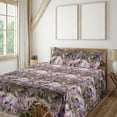 thumbnail image 1 of Ambesonne Flowers Fitted & Flat Sheet with Sham 3 Pcs Set, Watercolor Meadow Flowers, Twin XL, Mauve Army Green and Rose, 1 of 1