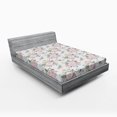 thumbnail image 1 of Ambesonne Flowers Fitted Sheet, Roses Bouquet, Queen Size, Pale Pink Green, 1 of 3
