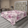 thumbnail image 1 of Ambesonne Flowers Flat Bedding Sheet Soft Top Sheet, Romantic Floral and Polka, King, Blush Hot Pink White, 1 of 1