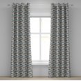 thumbnail image 1 of Ambesonne Flowers Grommet Curtain, Abstract Drawing, 50" x 96", Pale Blue Multicolor, 1 of 6