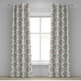 thumbnail image 1 of Ambesonne Flowers Grommet Curtain, Roses Bouquet, 50" x 84", Pale Pink Green, 1 of 6