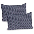 thumbnail image 1 of Ambesonne Flowers Insects Pillow Sham 2 Pack, Colorful Snails, 30"x20", Purpleblue Blue and Violet, 1 of 3