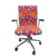thumbnail image 1 of Ambesonne Flowers Office Chair Cover Stretchable High Back, Rural Poppy Floral Scene, Slate Blue Magenta, 1 of 1