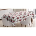 thumbnail image 1 of Ambesonne Flowers Tablecloth Rectangular Table Cover, Bridal Bouquets Roses, 52"x70", Pink Ruby Green, 1 of 4