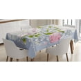 thumbnail image 1 of Ambesonne Flowers Tablecloth Rectangular Table Cover, Bridal Peonies Leaves, 60"x84", Multicolor, 1 of 4