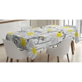 thumbnail image 1 of Ambesonne Flowers Tablecloth Rectangular Table Cover, Daisy Leaf Spring Time, 60"x90", Yellow White, 1 of 4