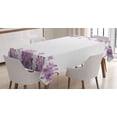 thumbnail image 1 of Ambesonne Flowers Tablecloth Rectangular Table Cover, Romantic Lilac Garden, 60"x84", Lilac White, 1 of 4