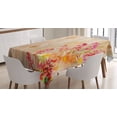 thumbnail image 1 of Ambesonne Flowers Tablecloth Rectangular Table Cover, Spring Florals Daisies, 52"x70", Multicolor, 1 of 4