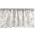 thumbnail image 1 of Ambesonne Flowers Valance Pack of 2, Ombre Roses Along Leaves, 42"X18", Pale Orange, 1 of 3