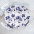 Ambesonne Flowers Vintage Fitted Round Tablecloth, Hydrangea Pattern