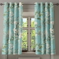 thumbnail image 1 of Ambesonne Flowers Vintage Grommet Curtain, Retro Floral Art, 50"x60", Almond Green Eggshell, 1 of 1