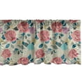 thumbnail image 1 of Ambesonne Flowers Window Valance, Floral Colorful Grown Roses, 42" x 18", Pale Taupe Pale Rust, 1 of 3
