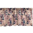 thumbnail image 1 of Ambesonne Flowers Window Valance, Japanese Style Cherry Flora, 42" x 12", Burgundy and Pale Peach, 1 of 3