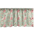 thumbnail image 1 of Ambesonne Flowers Window Valance, Retro Spring Blossoms, 54" X 18", Mint Pink, 1 of 3