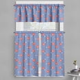 thumbnail image 1 of Ambesonne Folk Art Valance & Curtain, Polka Dots and Flowers, 55"x30", White Violet Blue and Scarlet, 1 of 7