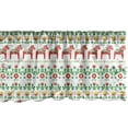 thumbnail image 1 of Ambesonne Folk Art Valance Pack of 2, Floral Swedish Dala Horse, 54"X12", Green Vermilion, 1 of 4