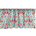 thumbnail image 1 of Ambesonne Folk Art Window Valance, Flowers Birds and Hearts, 42" x 18", Multicolor, 1 of 3