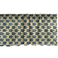 thumbnail image 1 of Ambesonne Folk Art Window Valance, Scandinavian Fish Motifs, 54" X 18", Petrol Blue Yellow, 1 of 3