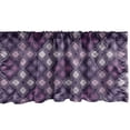 thumbnail image 1 of Ambesonne Folk Window Valance, Violet Tones Rhombuses Design, 42" x 12", Purple and Multicolor, 1 of 2